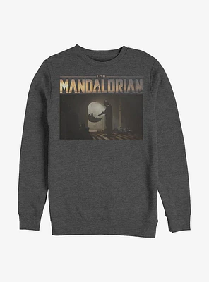 Star Wars The Mandalorian Title Scene Crew Sweatshirt