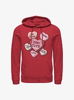 Star Wars The Mandalorian Hearts With Child Hoodie