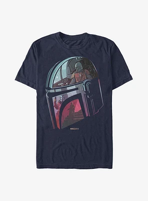 Star Wars The Mandalorian Helmet Explanation T-Shirt