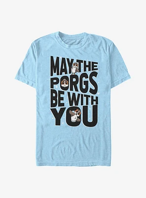 Star Wars: The Last Jedi Porgs Be With Us All T-Shirt