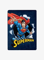 DC Comics Superman Hero Burst Silk Touch Throw