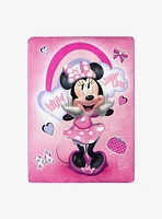 Disney Minnie Mouse Wow Minnie Silk Touch Throw