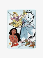 Disney Princess Powder Blue Silk Touch Throw