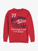 Star Wars Millennium Falcon Fastest Junk Crew Sweatshirt