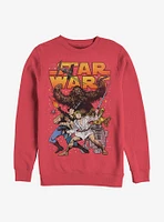 Star Wars Comic Cartoon Crew Sweatshirt