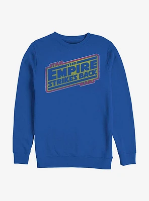 Star Wars The Emperor Strikes Back Title Crew Sweatshirt