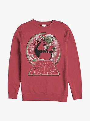 Star Wars Yoda Bringing Joy Crew Sweatshirt