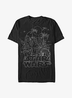 Star Wars Hero Lines T-Shirt