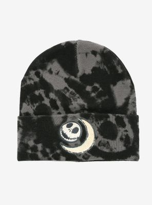 Disney The Nightmare Before Christmas Jack Skellington Crescent Moon Tie-Dye Cuff Beanie - BoxLunch Exclusive