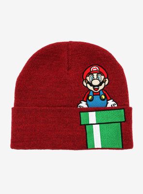 Nintendo Super Mario Pipe Cuff Beanie - BoxLunch Exclusive