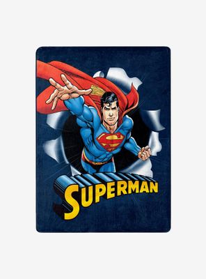 DC Comics Superman Hero Burst Silk Touch Throw