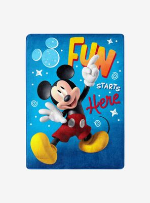 Disney Mickey Mouse Fun With Mickey Silk Touch Throw