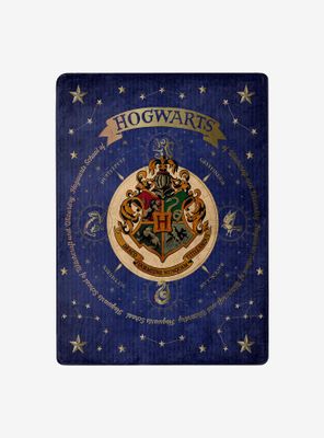 Harry Potter House Of Hogwarts Silk Touch Throw