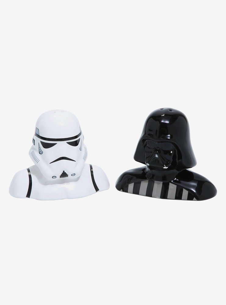 Boxlunch Star Wars Darth Vader & Stormtrooper Figural Salt & Pepper Shaker  Set