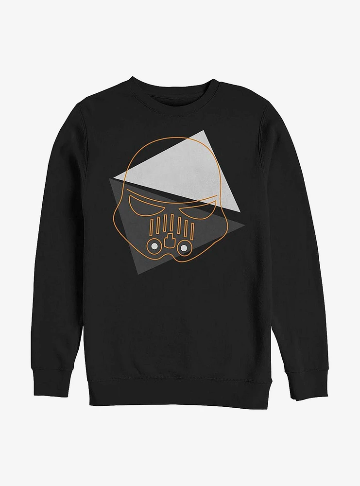 Star Wars Geometric Trooper Lines Crew Sweatshirt