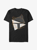 Star Wars Geometric Boba Lines T-Shirt