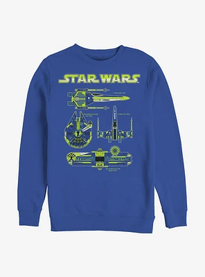 Star Wars Ship Spec Crew Sweatshirt