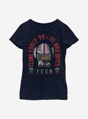 Star Wars: The Bad Batch Tech Headstone Youth Girls T-Shirt