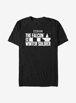 Marvel The Falcon And Winter Soldier Logo Single Color T-Shirt