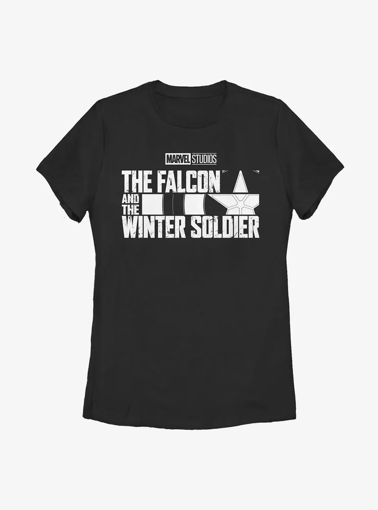 Marvel The Falcon And Winter Soldier Logo Single Color Womens T-Shirt