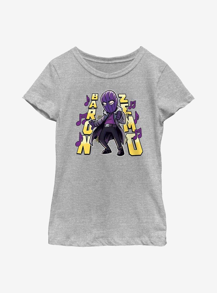 Marvel The Falcon And Winter Soldier Baron Zemo Cartoon Youth Girls T-Shirt