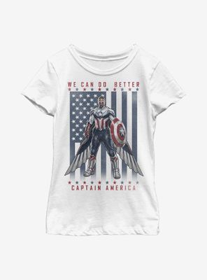 Marvel The Falcon And Winter Soldier Flight Of Youth Girls T-Shirt