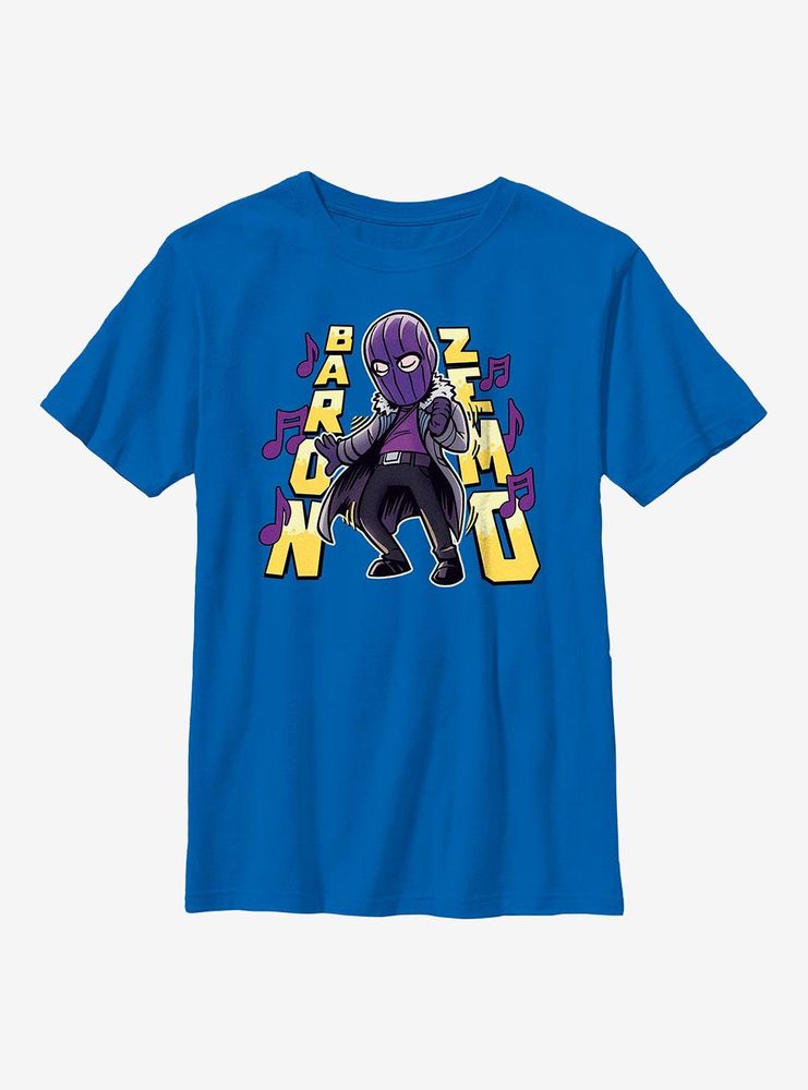 Marvel The Falcon And Winter Soldier Baron Zemo Cartoon Youth T-Shirt