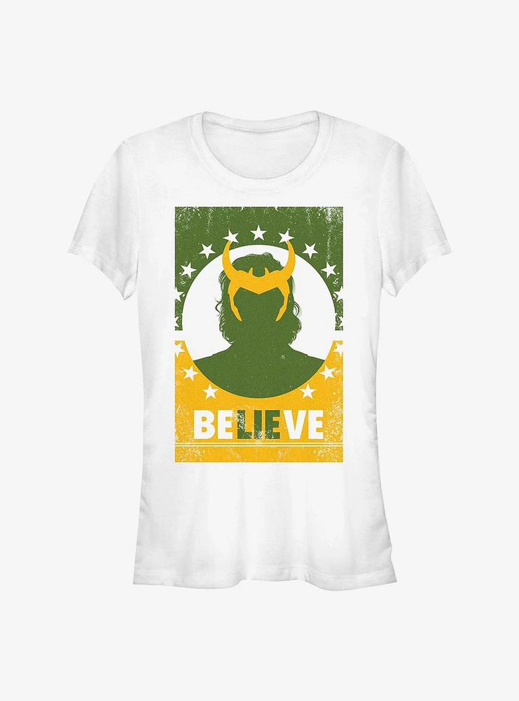 Marvel Loki Believe Girls T-Shirt