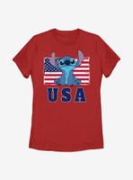 Disney Lilo & Stitch Merica Womens T-Shirt