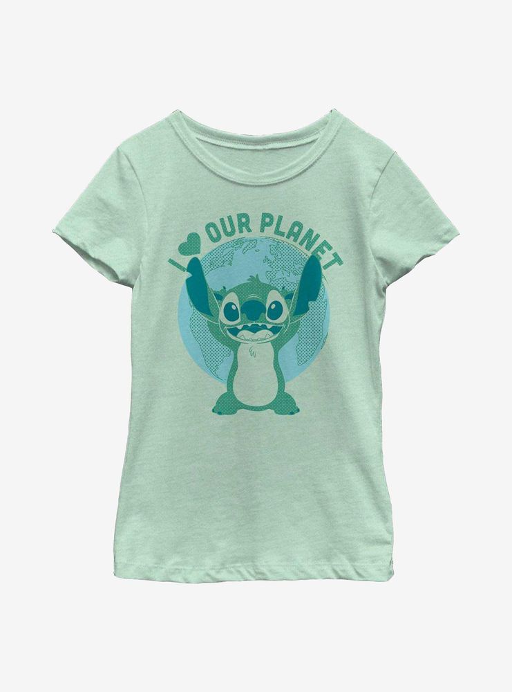 Disney Lilo & Stitch Save Planet Youth Girls T-Shirt