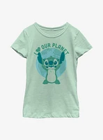 Disney Lilo & Stitch Save Planet Youth Girls T-Shirt