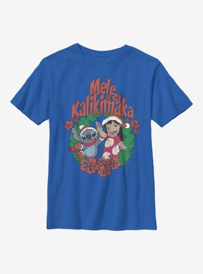 Disney Lilo & Stitch Mele Kalikimaka Youth T-Shirt