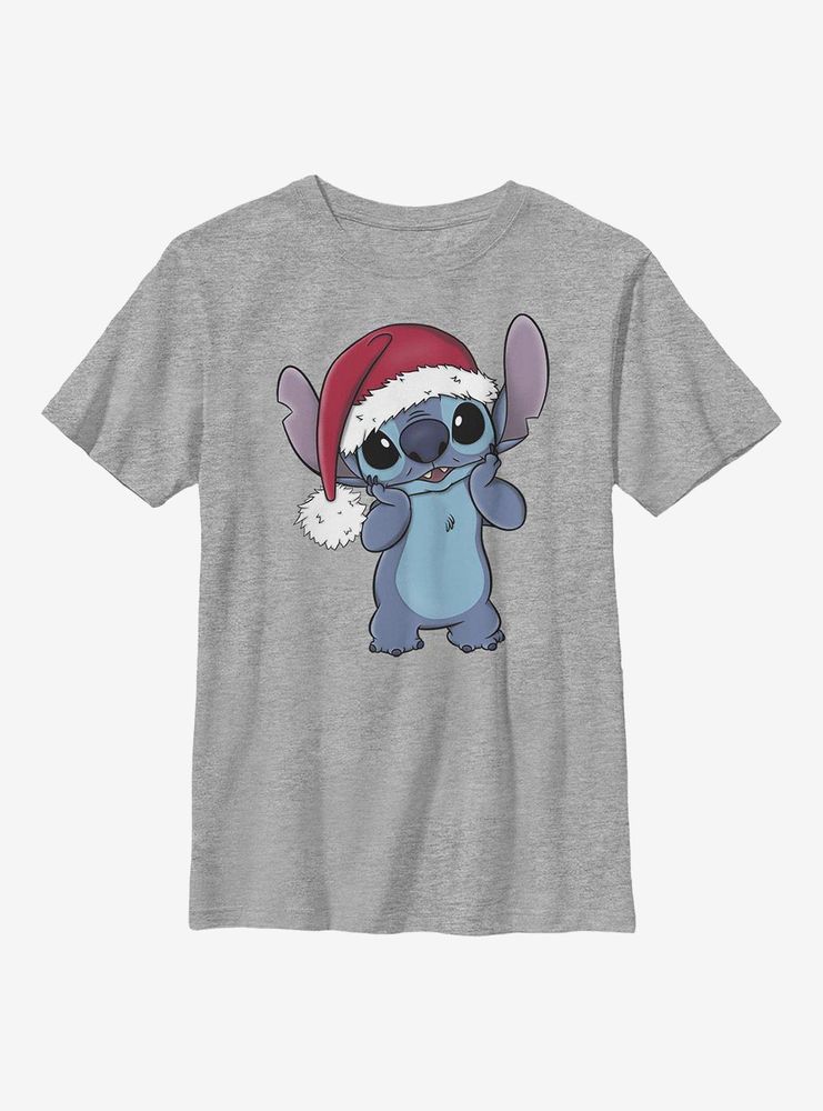 Disney Lilo & Stitch Santa Hat Youth T-Shirt