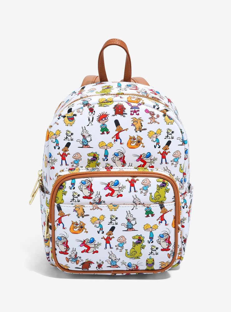 Nickelodeon Classic Characters Allover Print Mini Backpack - BoxLunch Exclusive
