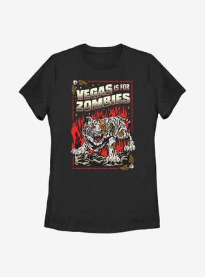 Army Of The Dead Zombie Tiger Poster Womens T-Shirt