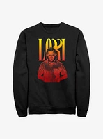 Marvel Loki Fierce Title Pose Crew Sweatshirt