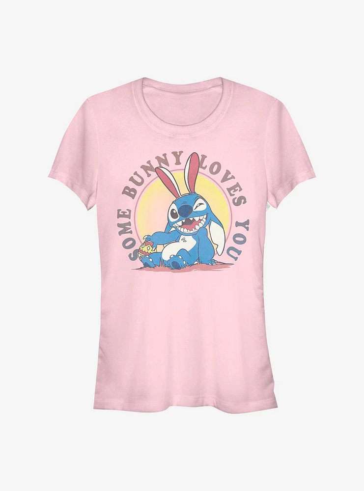 Disney Lilo & Stitch Some Bunny Loves You Girls T-Shirt