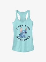 Disney Lilo & Stitch I Don't Do Mornings Girls Tank