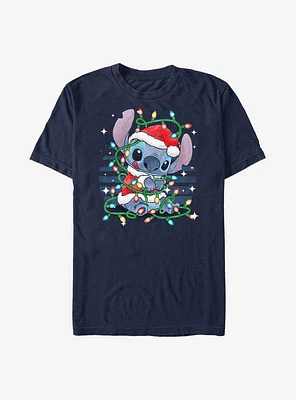 Disney Lilo & Stitch Holiday Lights T-Shirt