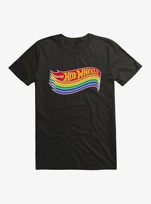 Hot Wheels Pride Rainbow Stacked Logo T-Shirt