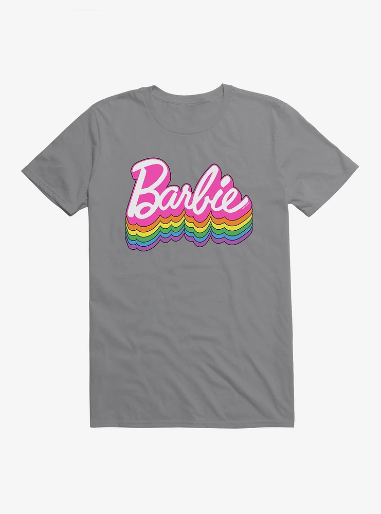 Barbie Logo Pride Rainbow Shadow T-Shirt