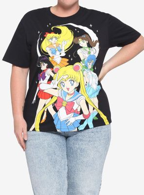 Sailor Moon Guardians Group Girls T-Shirt Plus
