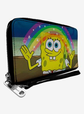 Spongebob Squarepants Imagination Rainbow Zip Around Wallet
