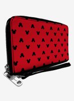 Disney Mickey Mouse Silhouette Zip Around Wallet