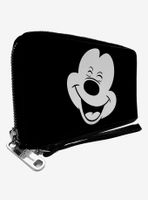 Disney Mickey Mouse Smiling Zip Around Wallet