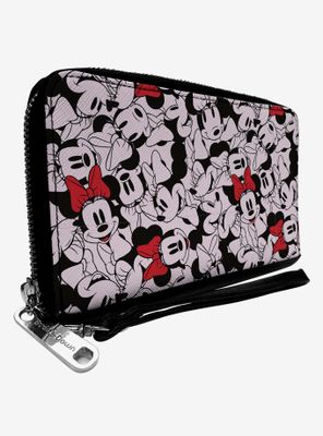 Disney Minnie Mouse Stacked Zip Around Wallet