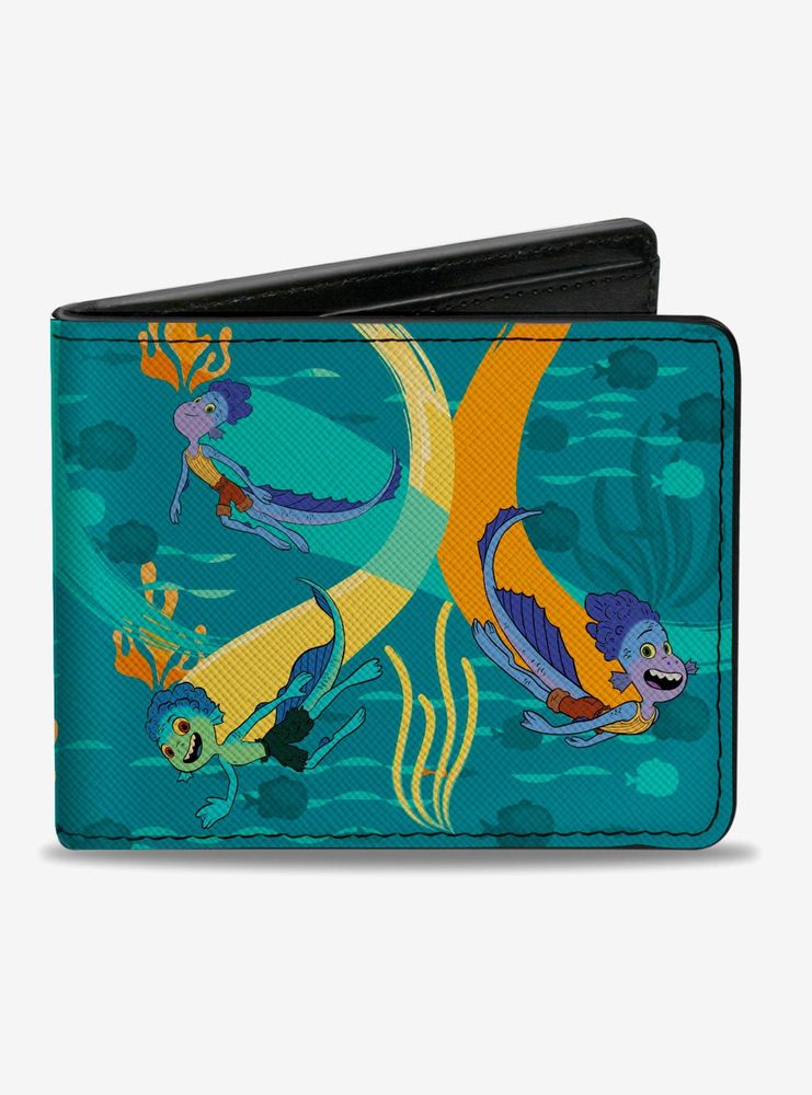 Disney Pixar Luca And Alberto Sea Monsters Swimming Bifold Wallet