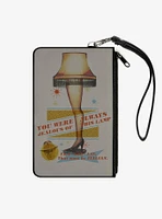 A Christmas Story Lamp Quotes Canvas Clutch Wallet