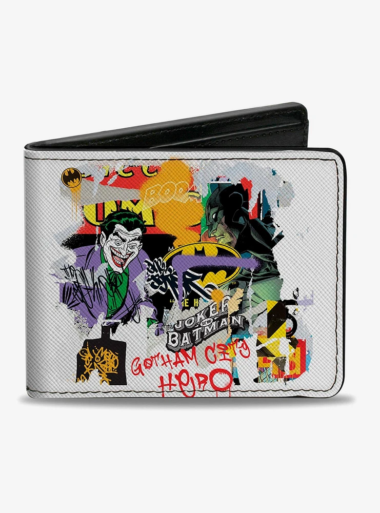 DC Comics Batman Vs Joker Graffiti Bifold Wallet