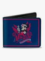 Disney Mickey Mouse Mickeys Garage Original Bifold Wallet